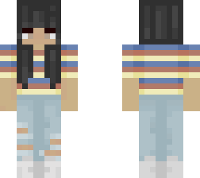 stripes and jeans