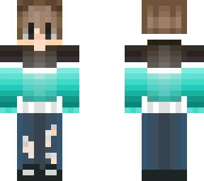 aqua/black hoodie boy (extremely fixed)