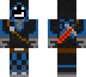 blue warrior and ruby sword