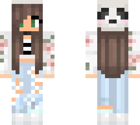 brown haired panda girl