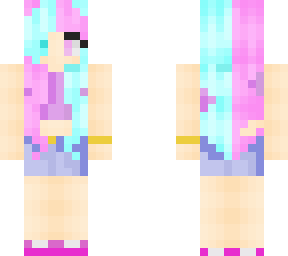 cotton candy girl (edited from a base)