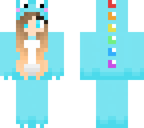 dino girl blue