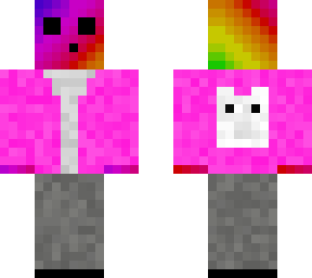 girl rainbow slime