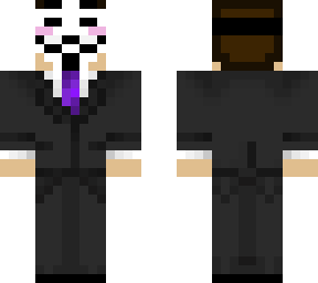 guy with mask in a suit