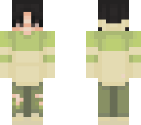 pastel green and cream hoodie boy ver