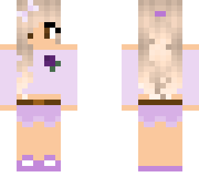 purple crop-top girl