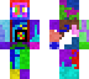 rainbow steave with crazy hoodie