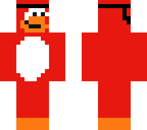 red club penguin skin for minecraft