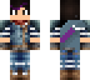 skin with sword