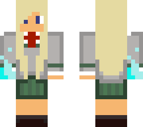 ua girl uniform (girl with ice quirk)