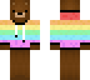 bear with rainbow hoodie