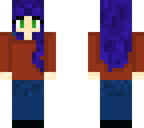 blue haired girl