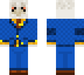 blue suit upset bird