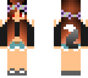 devil wolf skin with flower crown of lilith (my main skin)