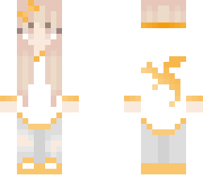orange fruit - simple long clothes with orange dragon plus hood