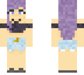purple haired girl