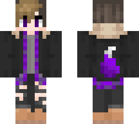 purple wolf boy