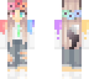 rainbow flower girl