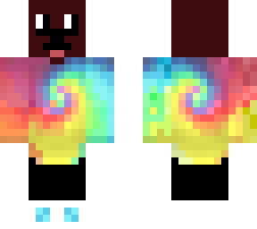 tie dye hoodie dog v2 (i messed up the first 1)