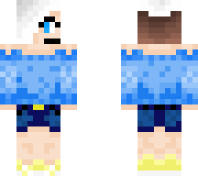 white hair gamer shaded