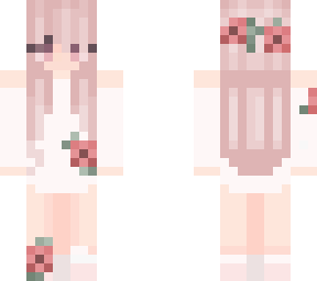 white rose girl