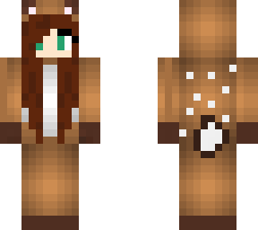 deer onesie w/ brown hair :)