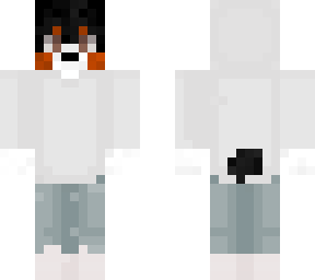 furry with white hoodie