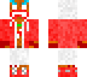 gingy in red and white jacket