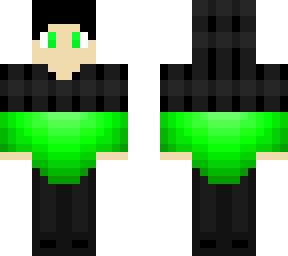green and black hoodie