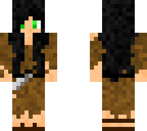 medieval girl with dagger