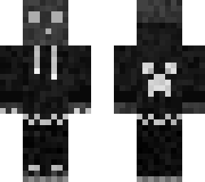 mono/black slime boy w/ headphones and hoodie