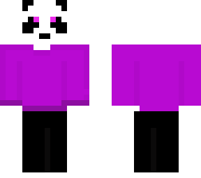 purple loving panda