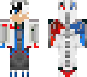 red and blue scared dragon boy