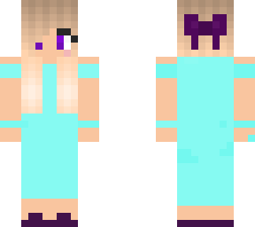 teal dress girl