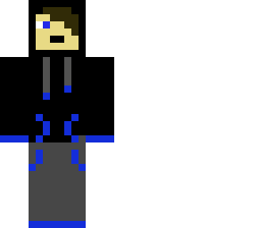 black and blue guy skin