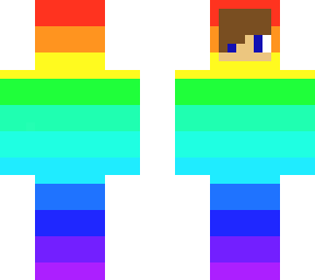 boy in rainbow onesee