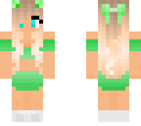 adorable green trendy girl