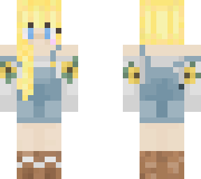 blonde dungaree