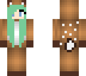 deer onesie w/ sea green hair :)