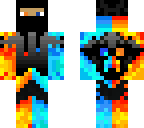 fire and ice skin with headphones