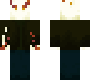 flaming skeleton