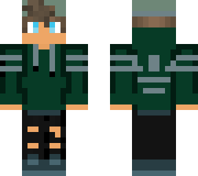 green hoodie