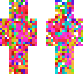 rainbow paint person