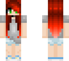 red haired casual girl