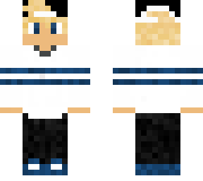 (w&b) blonde boy (striped)