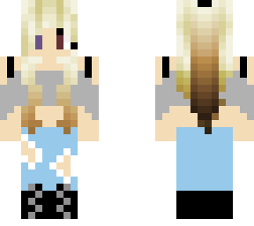 blonde to brown haired girl