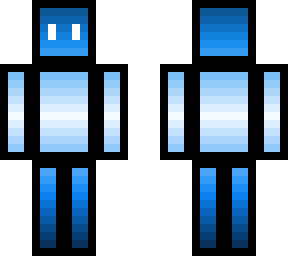 blue gradient robot