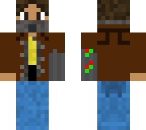 dude with bionical arm and clothes