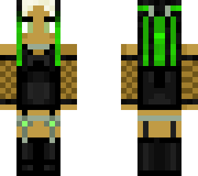 neon tan goth girl