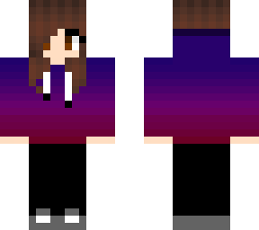 ombre hoodie girl